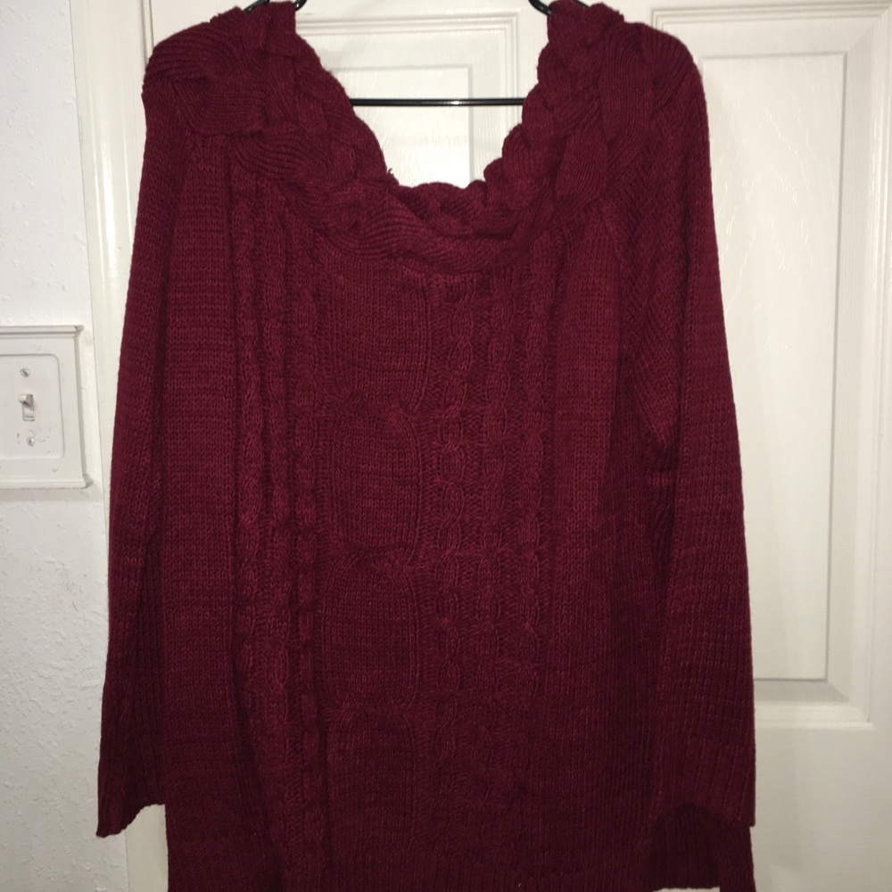 Long sleeve, off the shoulder 2X